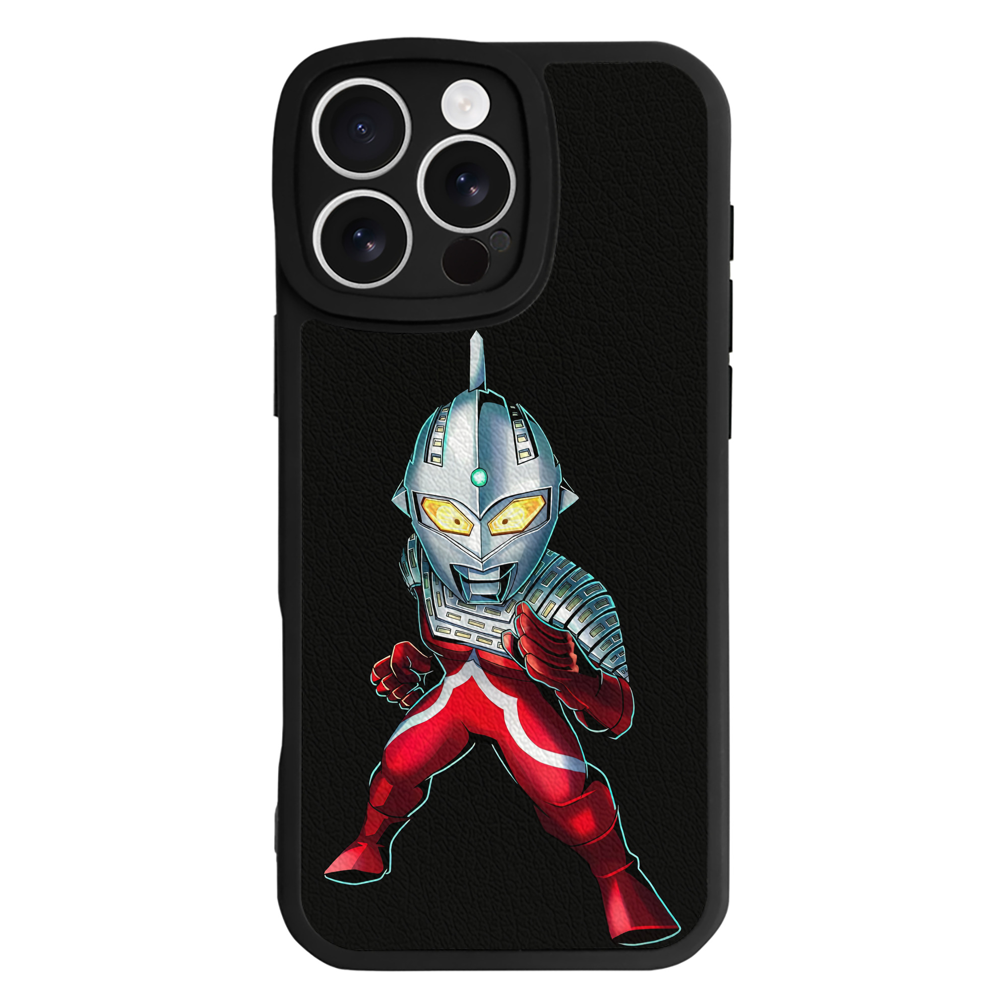 （画像用） ウルトラマン Ultraman 【iPhone 16シリーズ対応】シリコンスマホケース（レザー調） 材質：シリコン